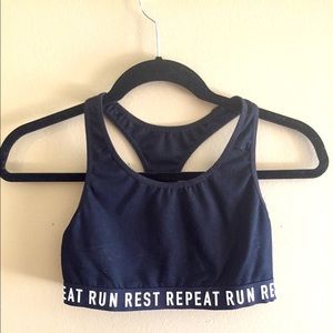 Run Rest Repeat sports bra